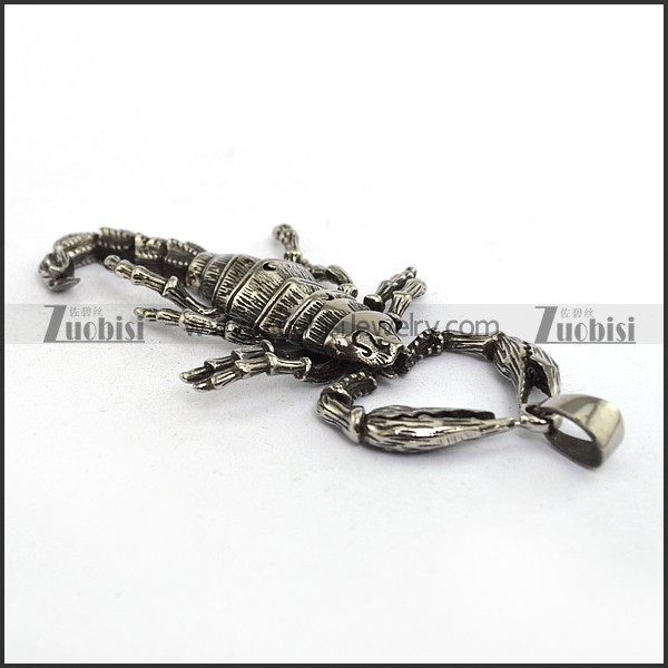 Big Stainless Steel Scorpion King Pendant p002092