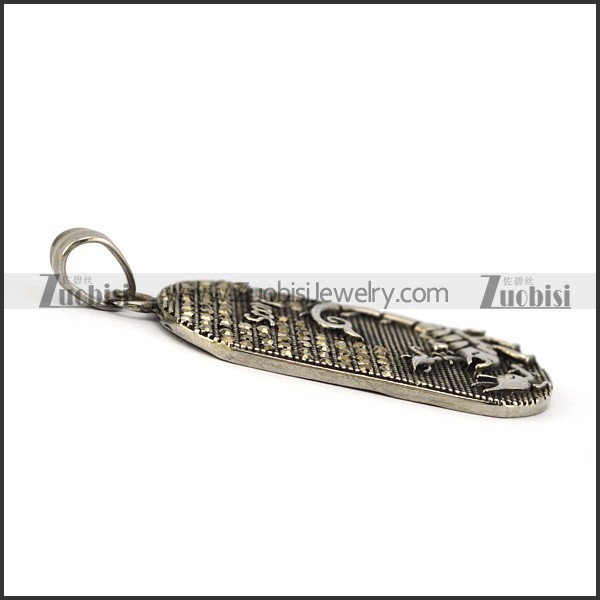 Vintage Scorpio Tag Pendant p005790