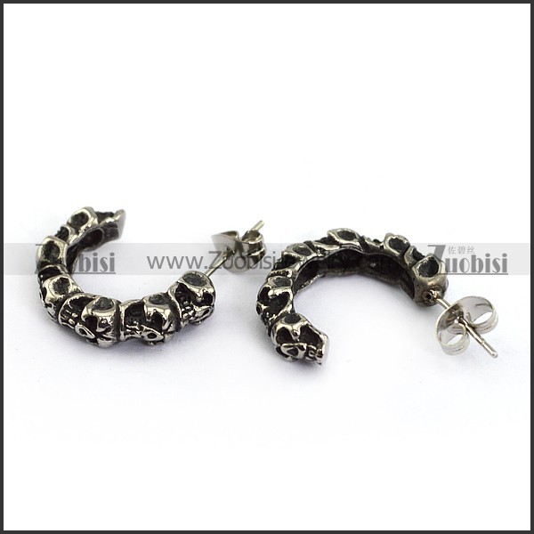 Multi Skulls Earring e001247