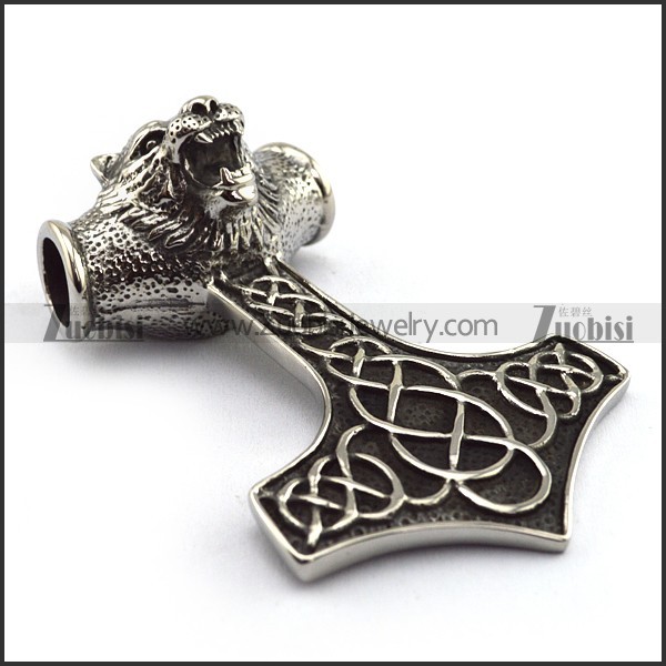 Tiger Hammer Pendant in 8cm Long p003749