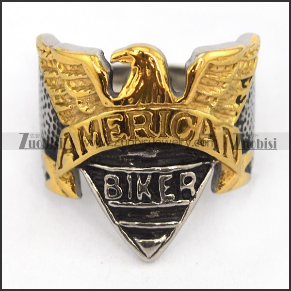 american eagle ring for motorcycle bikers r001590