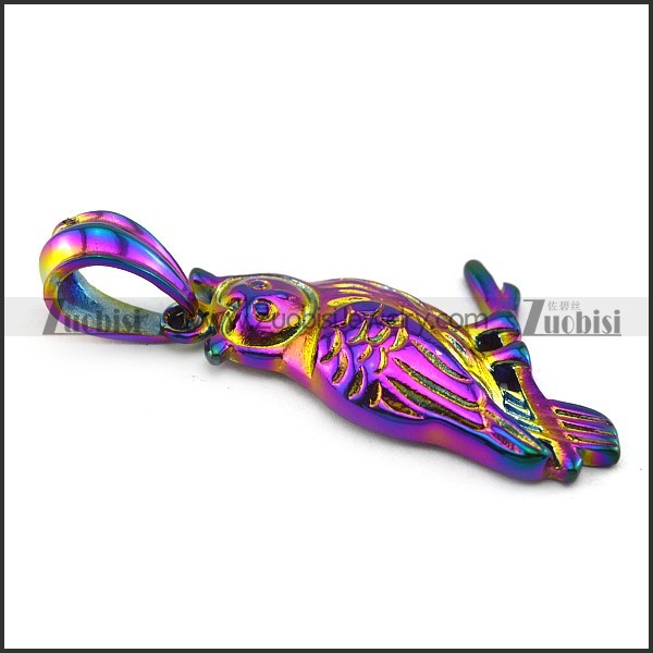 Night Owl Pendant in Colorful Plating p004938