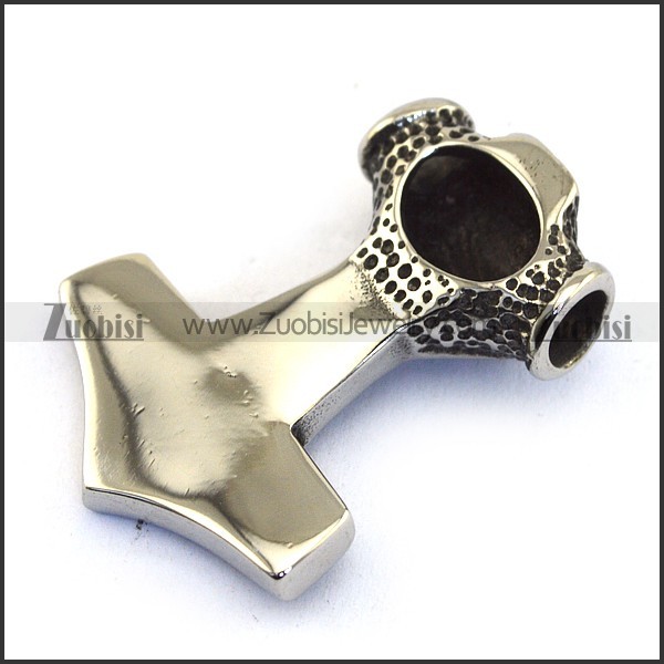 Stainless Steel Thor Hammer Pendant p002961