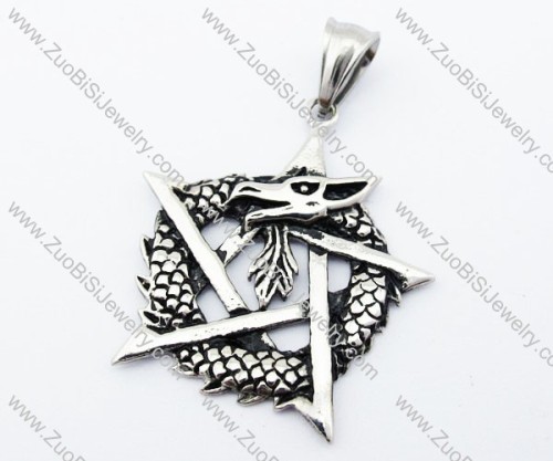 Stainless Steel Dragon Pendant - JP170205