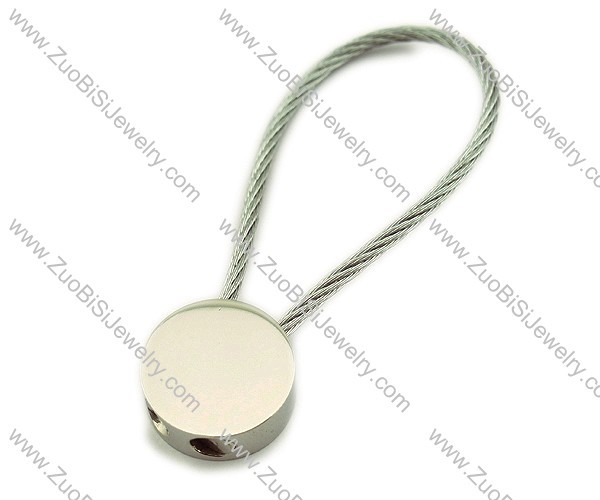 Black Round Safety Key Chain for DIY JK280005
