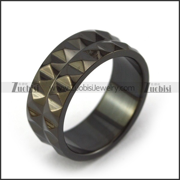 Black Ring for Men r003960