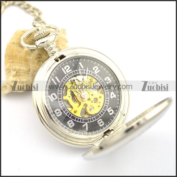 Antique Mechanical Pocket Watch with chain -pw000386