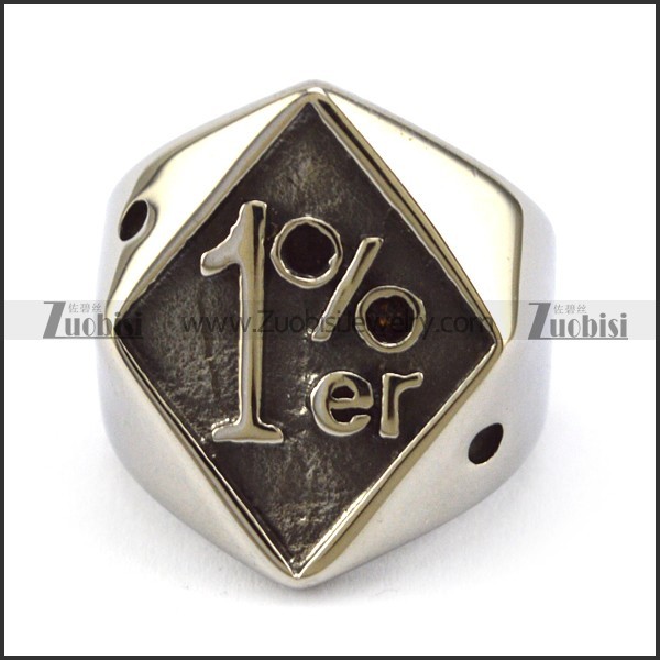 1%er Diamond Biker Ring r004809