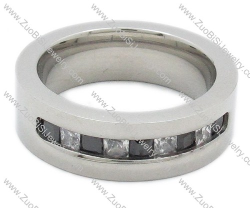 Stainless Steel Diamonds Ring - JR200006