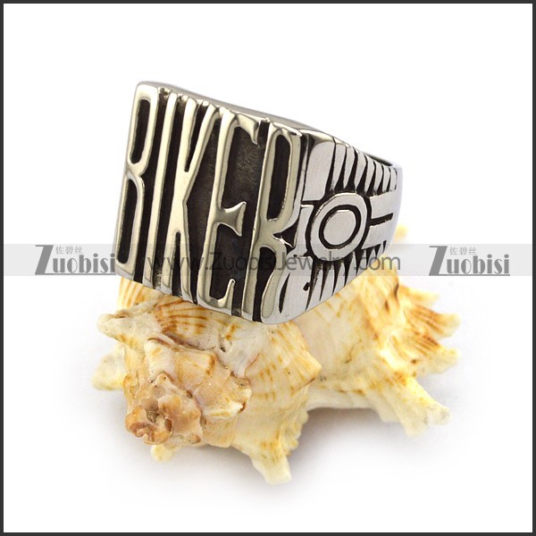 Stainless Steel Casting BIKER Ring r003803