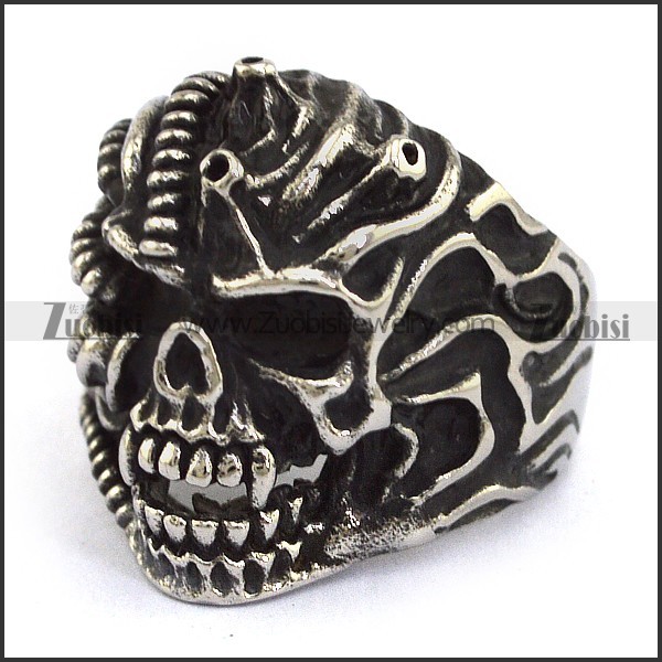 cheap ugly skull rings cost USD3.06 per piece only r001743