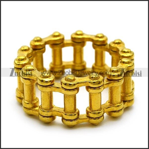 24K Gold Plating Motorcycle Chain Ring for Bikers r005233