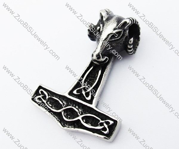 Stainless Steel Thor's hammer Pendant - JP370055
