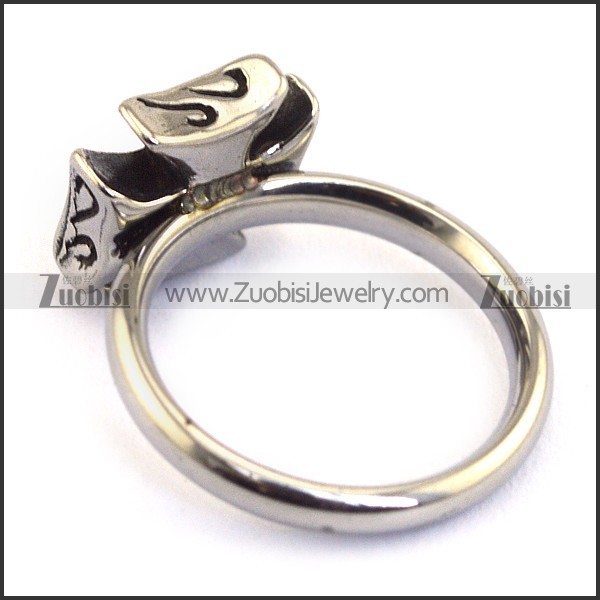 black malta cross ring r002086