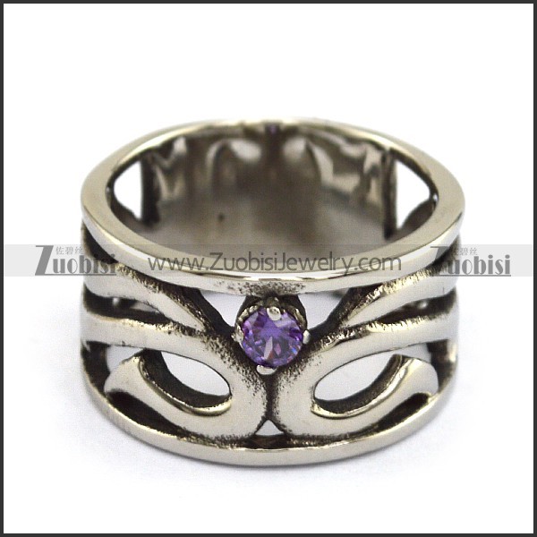 Stainless Steel Stone Rings -r000500