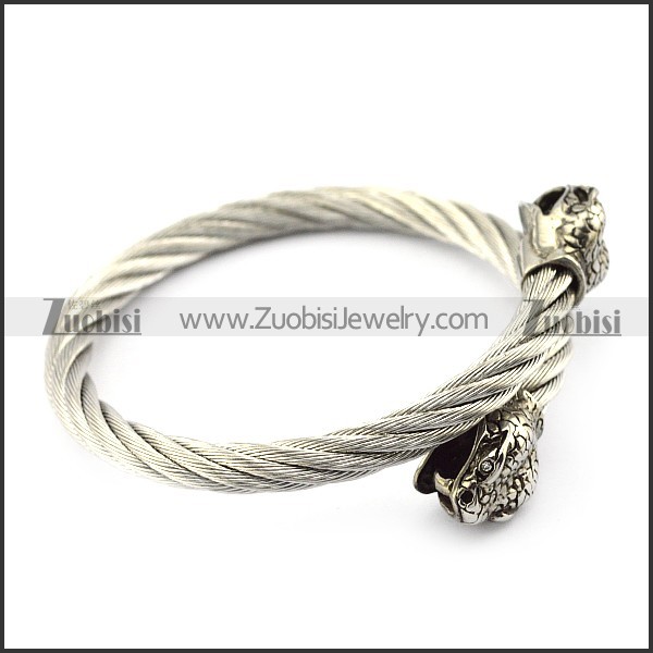 Snake Head Wire Bangle b005836