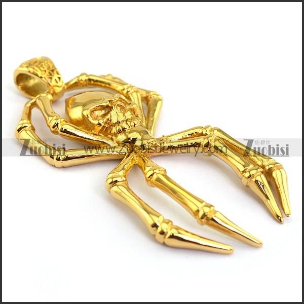 24K Gold Plated Spider Pendant p003287