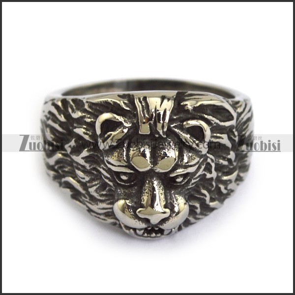 Stainless Steel Lion Rings -r000366