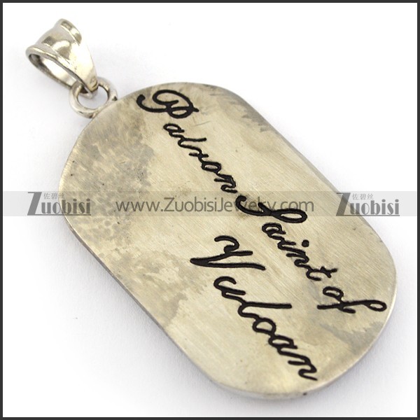Gold Plating Capricornus Tag Pendant p005792