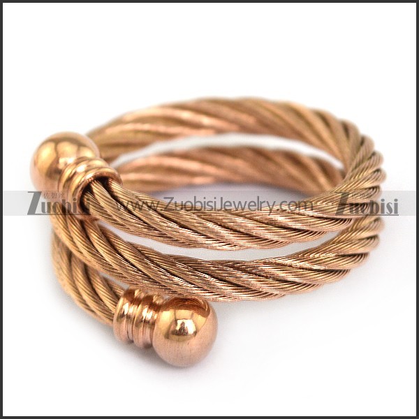Rose Gold Wire Ring r003829