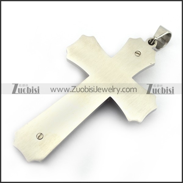 88mm Long Heavy Cross Pendant for Mens p002936