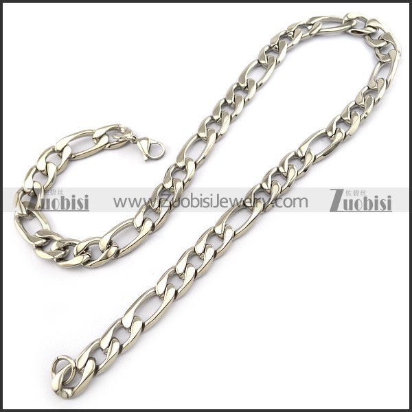 Stainless Steel Figaro Chain n001419