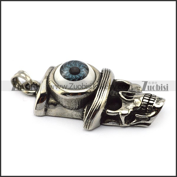 Evil Eye Skull Pendant p005276