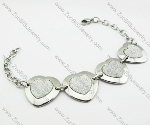 Stainless Steel Heart Bracelet -JB140035