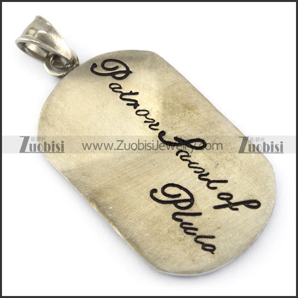 Vintage Scorpio Tag Pendant p005790