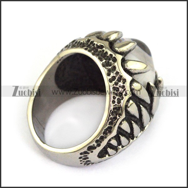 Devil's Eye Ball Ring in stainless steel metal -JR350187