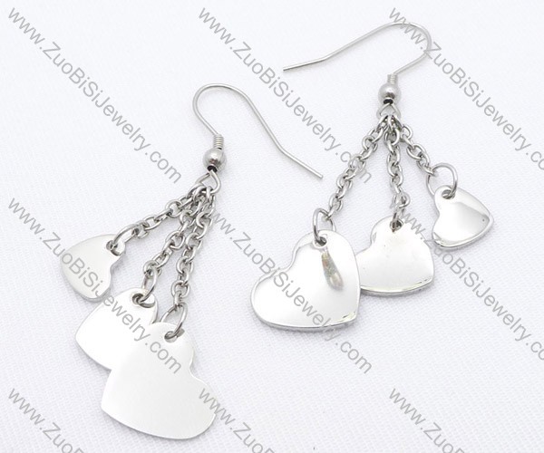 3 Hearts Stainless Steel earring - JE050142