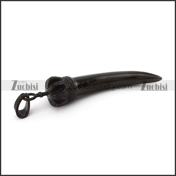 Black Stainless Steel Big Horn p005519
