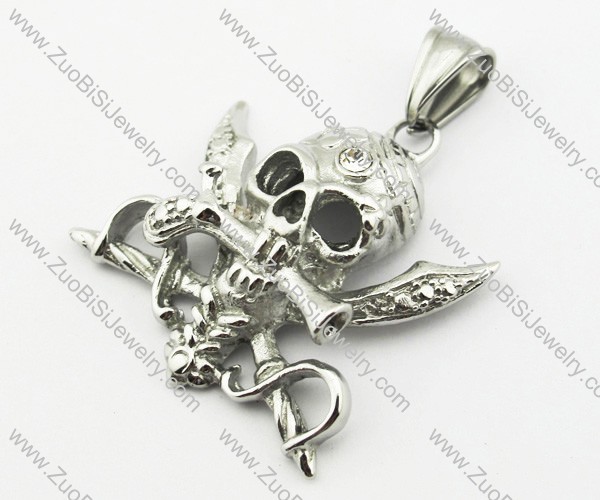 Stainless Steel Skull Pendant -JP140087