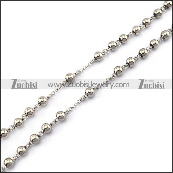 Rosary Necklace Stainless Steel n001603