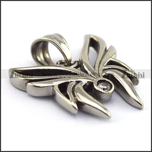 fancy clear rhinestone butterfly charm with melon seed buckle p002089