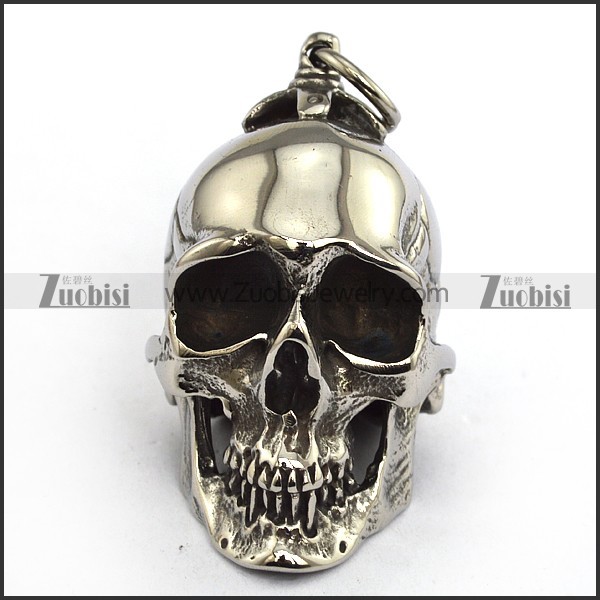 64MM Big Skull Pendant in 316L Stainless Steel Weight of 90 Grams p002478