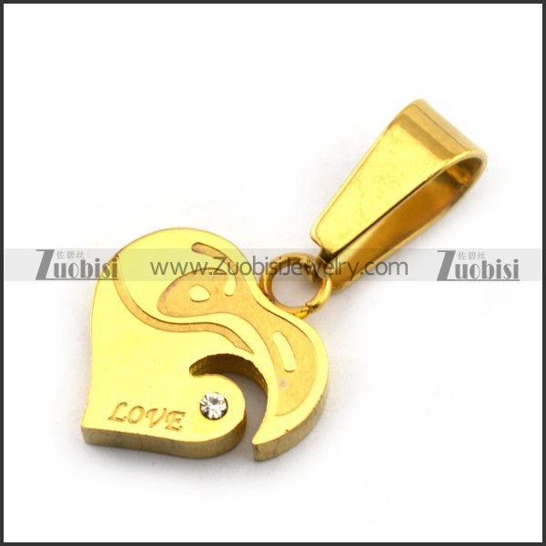 Stainless Steel Lovers Pendant -JP140017
