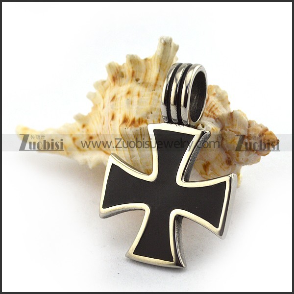 Stainless Steel Iron Cross Pendants -p000343