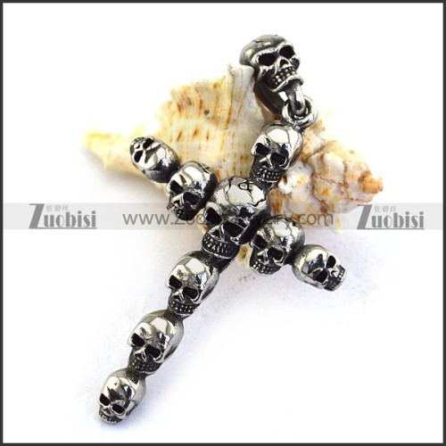 Skulls Cross Pendant p003483