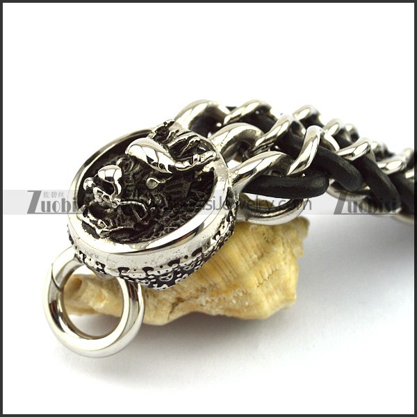 Two Dragon Heads Buckles Bracelet b003987