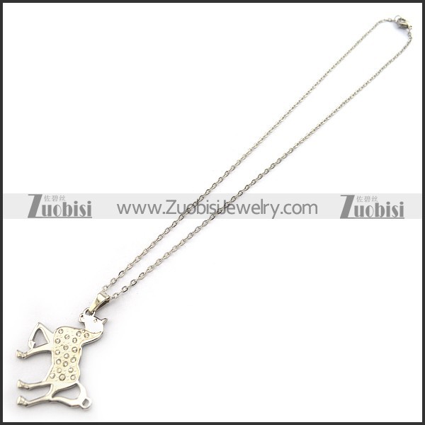 Stainless Steel Horse Chain Necklace n001337