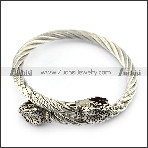 Snake Head Wire Bangle b005836