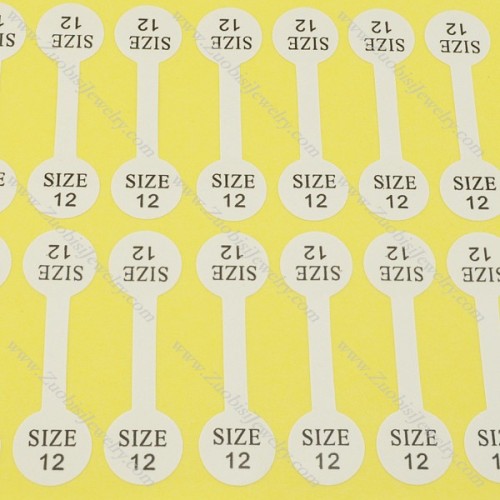 size labels for rings size 12 pa0037