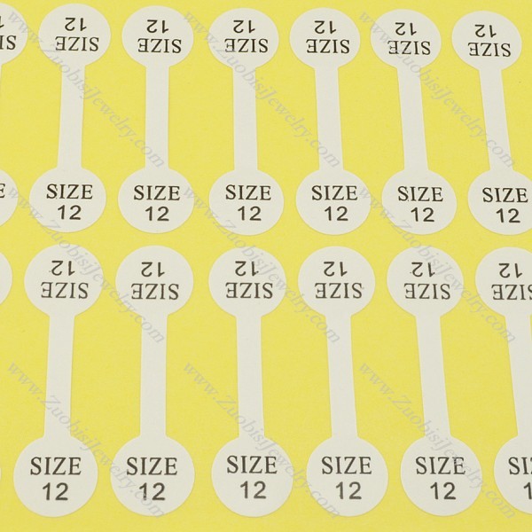 size labels for rings size 12 pa0037