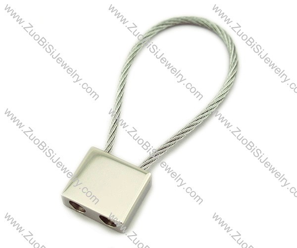 Blank Quadrate Safety Key Chain for Bags JK280002