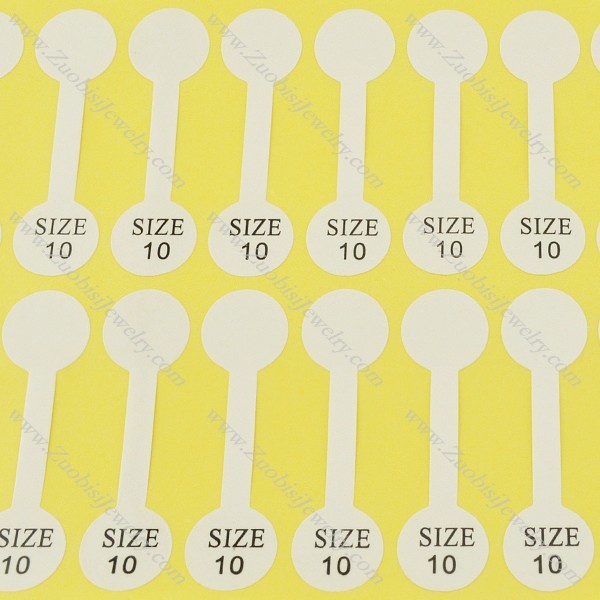 size labels for rings size 10 pa0039