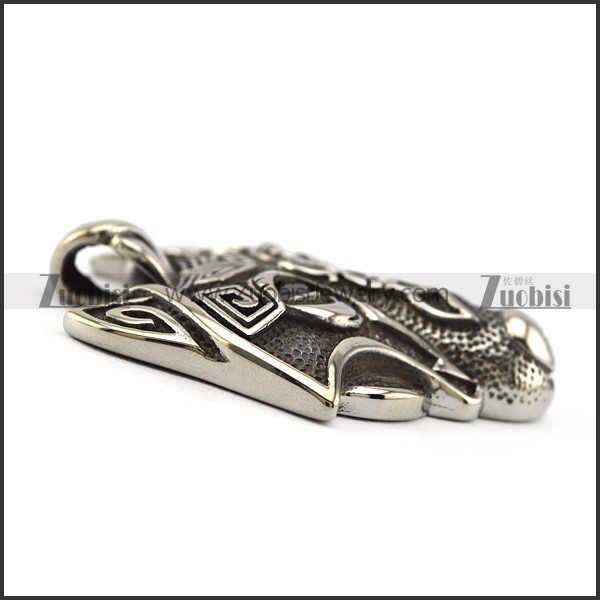 Stainless Steel Viking Wolf Pendant p005877