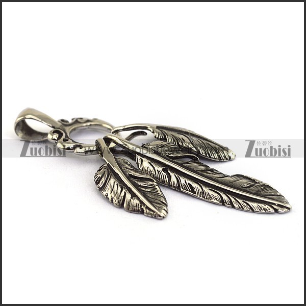 3 Casting Feather Charms for Necklace p003865