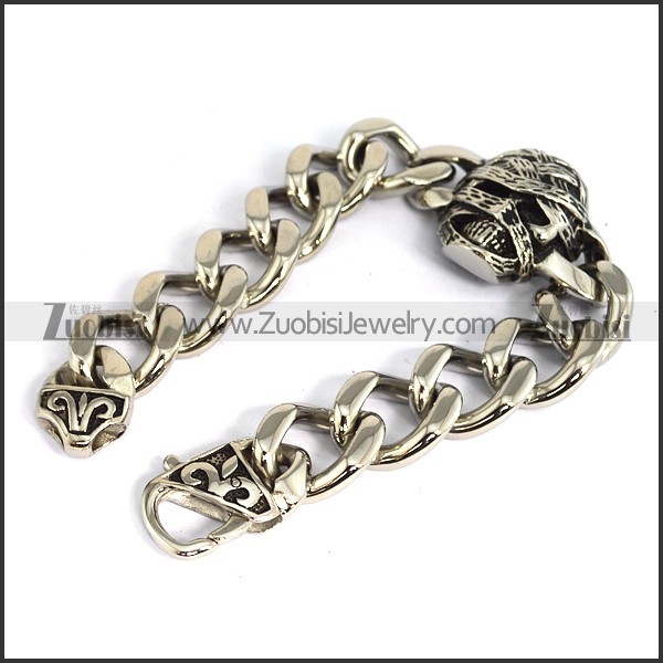 316L Steel  Biker Bracelets for Mens - b000702