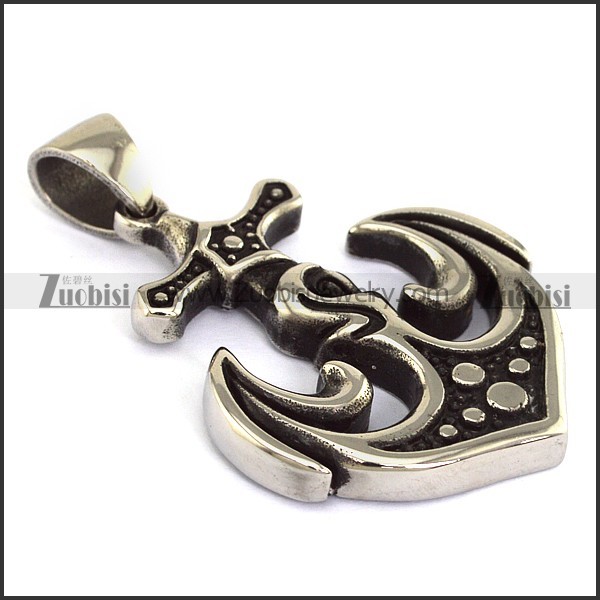 Stainless Steel Anch Pendant p003316